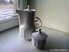 Hollóházi számozott, jelzett kiöntő+cukortartó