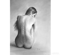 Giclée művésznyomat "Sad day" 42cm*58cm