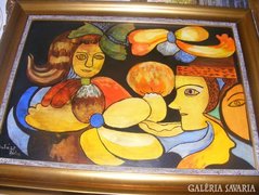 BALÁZS JÁNOS, eredeti festménye,42x57,olaj,fa